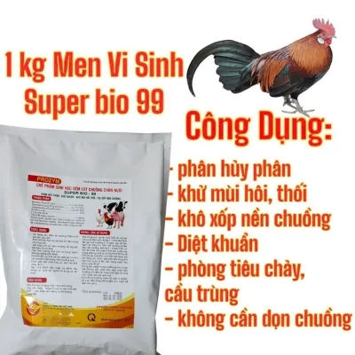 men vi sinh rắc chuồng, đệm lót sinh học - hàng chính hãng