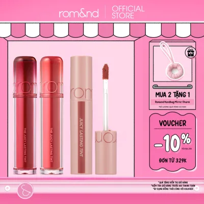Son Tint lì cho môi căng mọng Hàn Quốc Romand Juicy Lasting Tint 5.5g