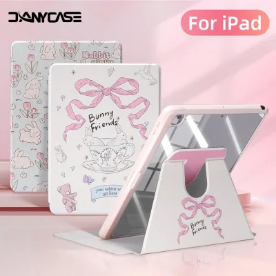 360° Ốp Lưng Xoay Cho iPad Gen 11 Gen 10 9 8 7 6 5 10.2 9.7 Air 6 11 13 Air 4 5 Mini 7 6 Pro 11 12.9 13 M4 M5 Case Cute