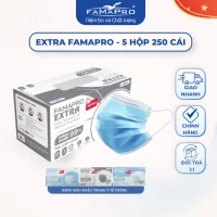 Khẩu trang y tế 4 lớp kháng khuẩn Extra Famapro Nam Anh 50 cái/hộp