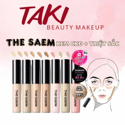 Kem Che Khuyết Điểm Triệt Sắc The Saem Cover Perfection Tip Concealer 6.5g [ 0.5-1 -1.25 -1.5- 1.75- 2 ]