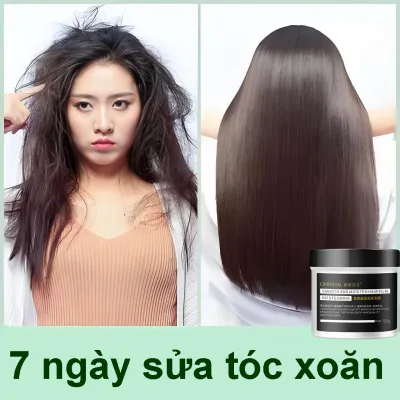 500g mặt nạ tóc dưỡng ẩm sâu, dầu xả sửa chữa tóc xoăn, làm cho tóc mềm mại và mịn màng, chăm sóc tóc
