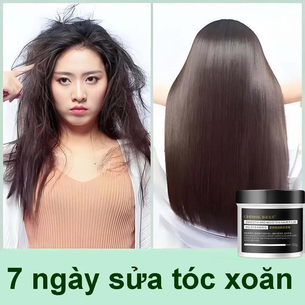 500g mặt nạ tóc dưỡng ẩm sâu, dầu xả sửa chữa tóc xoăn, làm cho tóc mềm mại và mịn màng, chăm sóc tóc