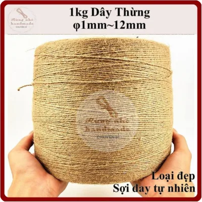Dây Thừng 1kg Size 1.5mm 2mm 3mm 4mm 5mm 6mm 8mm 10mm – Decor, Handmade, Cào Móng Mèo,𝐆𝐢𝐚́ 𝐗𝐮̛𝐨̛̉𝐧𝐠
