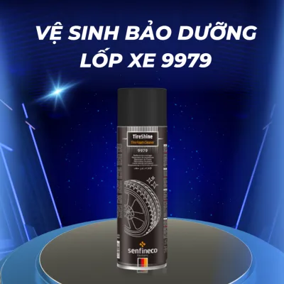 Chai xịt vệ sinh dạng bọt bảo dưỡng lốp xe Tire Schine Tire Foam Cleaner Senfineco 9979 650ml