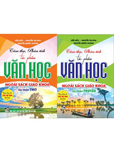 Sách - Combo Cảm thụ, phân tích tác phẩm văn học ngoài sách giáo khoa tác phẩm thơ + tác phẩm truyện - HA