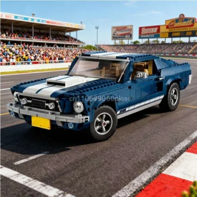 Bộ Đồ Chơi Lắp Ráp Mô Hình Xe Đua Ford Mustang 1471 Mảnh - Đồ Chơi Xếp Hình Tự Làm Dành Cho Bé Trai, Quà Giáng Sinh, Tương Thích Với Lego, Chất Liệu Nhựa ABS