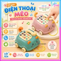 Đồ Chơi Điện Thoại Ô Tô Phát Nhạc Hình Con Mèo Cho Bé Yêu Siêu Đẹp - Đồ Chơi Cho Bé Lana Queen