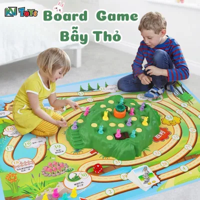 Đồ Chơi Bẫy Thỏ Đường Đua Phiên Bản Nâng Cấp Gồm 48 Thẻ Sơ Đồ Board Game Đồ Chơi Trí Tuệ Tăng Tương Tác Gắn Kết Tình Cảm