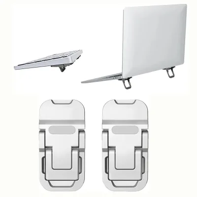 2 Cái / bộ Giá đỡ máy tính xách tay di động Giá đỡ máy tính xách tay có thể gập lại Giá đỡ làm mát nâng có thể điều chỉnh cho máy tính bảng máy tính xách tay đa năng