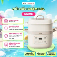 Nồi Nấu Cháo Chậm 1.6L BEAR 6 Chế Độ Nồi Chưng Yến Nấu Chậm Giữ Chất Dinh Dưỡng Nồi Nấu Cháo Cho Bé Ăn Dặm SB-NNC16