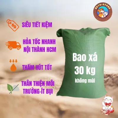 Cát Vệ Sinh Cho Mèo Bao Xá - Không Mùi - Tiết Kiệm Chi Phí