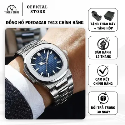 Genuine Poedagar T613 Men's Watch Stainless Steel Strap Submarine Edition Watch