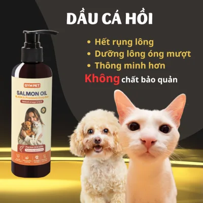 Dầu Cá Hồi cho Chó Mèo Giảm Rụng Lông GYMPET - bổ sung Omega-3 giúp lông mềm mượt hiệu quả nhanh