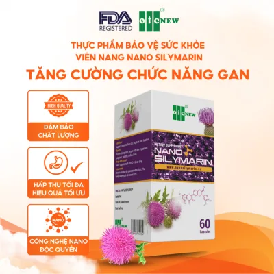 Thực Phẩm Bảo Vệ Sức Khỏe Nano Silymarin OIC NEW Tăng Cường Chức Năng Gan Bảo Vệ Gan Lọ 60 Viên