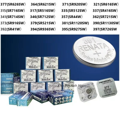 Pin Đồng Hồ Renata Thụy Sĩ 1,55v SR626/ 621/ 920/ 616/ 716/ 516/ 512/416/714/712/44/721/916/521/1120/1130/41/936/927/726