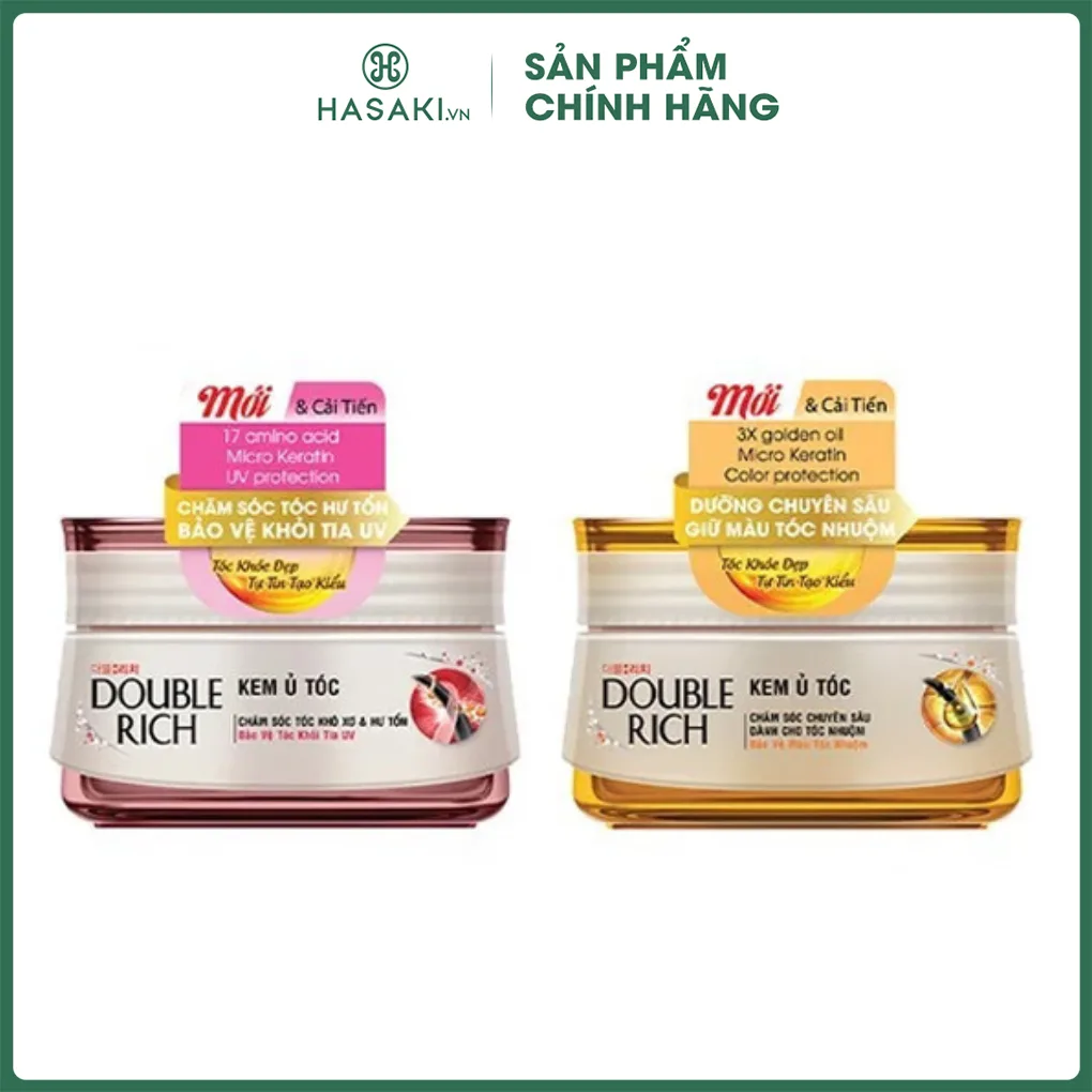 Kem Ủ Tóc Double Rich Chăm Sóc Tóc Khô Xơ & Hư Tổn 150g Hasaki Sản phẩm chính hãng