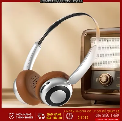 Newmsnr Renaissance Fashion 3D Hifi Bluetooth Headset Surround Bass Sound Wireless Headset Noise Reduction Hd Calls Headset with Long Battery Life Light Weight Headset