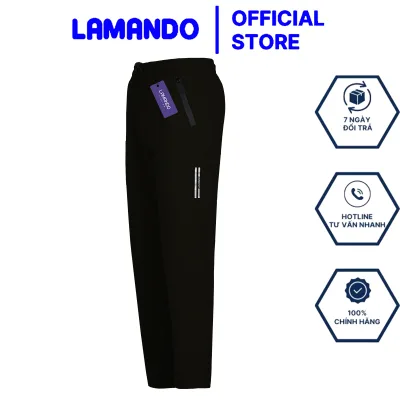 Quần Dài Thể Thao Nam Lamando Túi Khóa Kéo 2 Bên Chất Dù Thoáng Co Giãn Lưng Kèm Dây Rút