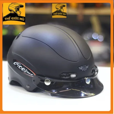 Grs A102 Half-Face Helmet with Visor for Medium Head Shape, 1 Year Warranty