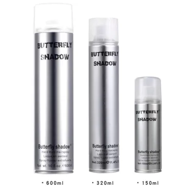 Gôm xịt tóc Butterfly Shadow 150ml 320ml 600ml, Gôm bạc giữ nếp tạo kiểu nam nữ
