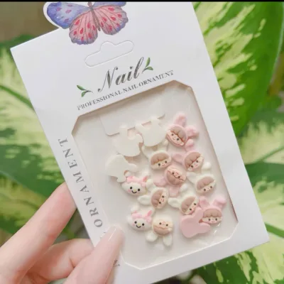 Túi phụ kiện trang trí móng ( mẫu nơ / thú ) charm trang trí móng nail