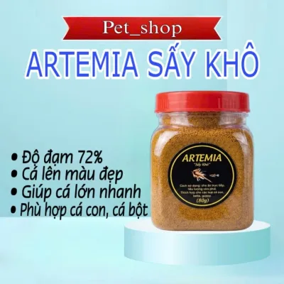 Artemia Sấy Khô - thức ăn tốt nhất dành cho cá mới đẻ, cá con 20-200g.