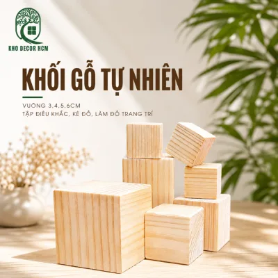 Khối gỗ thông tự nhiên ,vuông 4,5,6 nhiều kích thước