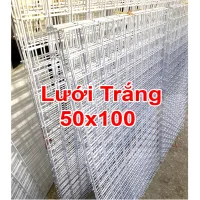 Tấm Lưới Sắt Ô Vuông Treo Phụ Kiện Decor Làm Chuồng Thú Cưng Dày 2.5mm Sơn Tĩnh Điện Đa Năng