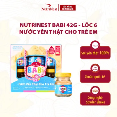 Nước Yến Sào Cho Bé NutriNest Babi Bổ Sung Dưỡng Chất Hũ 42G