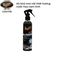 Car Interior Deodorizing Spray with Masculine Perfume Black Chrome, Air Re-Fresher Odor Fighting Spray, G250708, 8Oz/237Ml