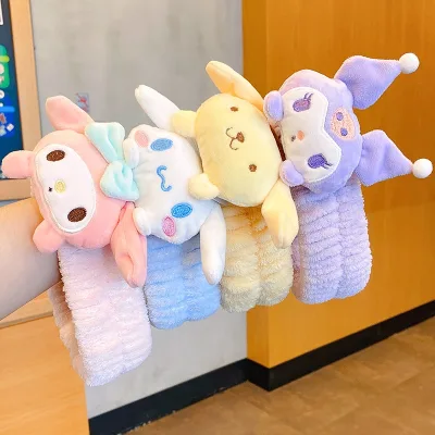 Băng Đô Thú Nhồi Bông Kuromi Melody Pudding Dog Cinnamon Hot Trents Xu Hướng Phụ Kiện Tóc Nữ Và Bé Gái