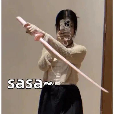 Đồ Chơi Kiếm Cà Rốt 3D Sáng Tạo In Kính Thiên Văn Samurai Dao Trọng Lực Lớn Giải Nén Đồ Chơi Trẻ Em Thu Gọn