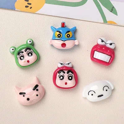 Hoạt Hình Tự Làm Nhựa Phụ Kiện Trang Sức Shin-Chan Đầu Kem Keo Handmade Kẹp Tóc Vỏ Điện Thoại Khóa Giày Phụ Kiện Hàng Lô Khóa Giày Chất Liệu
