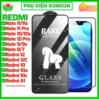 Cường lực Baiko Redmi Note 11 Pro Note 10 Pro Note 9s Redmi 15 K30 5G K40 K50 Gaming 13C 10C 10A A1 10X 9 9A C T 8 7 12