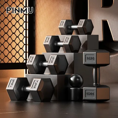 Tạ PINMU Lục Giác Tập Gym Thể Hình Tại Nhà 2kg 4kg 10kg 20kg Nhựa PVC Cao Cấp Nam Nữ Đều Dùng Được
