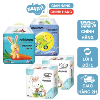 Tã/Bỉm NABIZAM nội địa Hàn, Mỏng, Khô Thoáng, Chống Tràn, Size NB/S/M/L/XL Cho Bé Từ 4-25kg[Kèm Quà].....