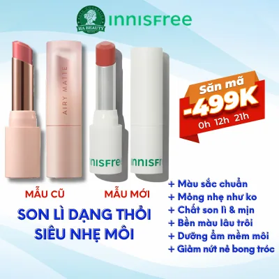 Son lì dạng thỏi siêu nhẹ môi innisfree Airy Matte Lipstick 3.5 g