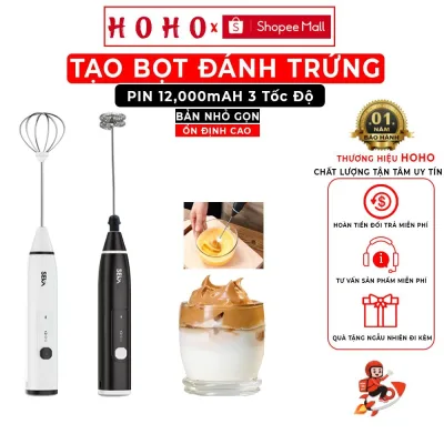 Máy đánh trứng SEKA cầm tay không dây pha chế tiện lợi tạo bọt đánh kem mịn 3 chế độ kèm sạc pin nhỏ gọn dễ dùng