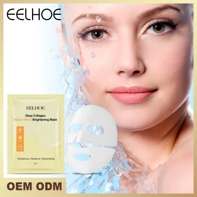 Vitamin C and Niacin Skin Whitening Mask Reduces Wrinkles, Deeply Replenishes Collagen, Firms and Brightens the Skin.