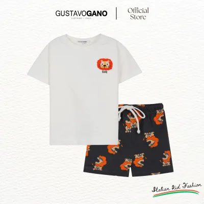 Short-Sleeved T-Shirt and Shorts Set for Boys Gustavo Gano - Juny