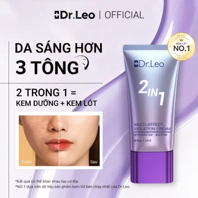 Kem Lót Dr.Leo 2 Trong 1 Kem Lười Trang Điểm Iềm Dầu Điểm Hiệu Quả Makeup Nâng Tông 50g