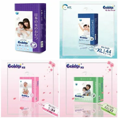 BỈM DÁN/ QUẦN GOLDGI SIZE NB92/S84/M66/M60/L48/L56/XL44/XXL32