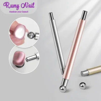 Nam châm 2 đầu mix bi tròn, nam châm mắt mèo nghệ thuật rumy