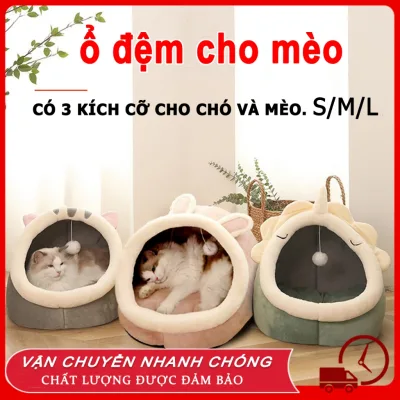 😻Ổ Đệm Cho Mèo,Giường mèo bông PP mềm mại, an toàn và thoáng khí