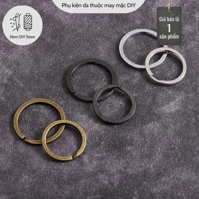 Khoen Móc Khóa Tròn Hợp Kim 3 Màu Vintage – Phụ Kiện Làm Ví Da Túi Xách Handmade DIY