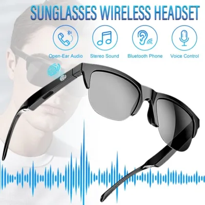 🔥Ho Chi Minh Spot🔥Kính râm thông minh Bluetooth kèm tai nghe không dây, kính râm chống ánh sáng xanh UV400, thích hợp cho các hoạt động thể thao ngoài trời, hỗ trợ gọi điện thoại rảnh tay và nghe nhạc