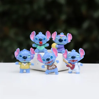 6 Chiếc 3.5cm Miniso Lilo & Stitch Hoạt Hình Hình Dễ Thương Hình Bộ Sưu Tập Mô Hình Anime Để Bàn Trang Trí Bánh Sinh Nhật Trang Trí Đồ Chơi Trẻ Em Quà Tặng