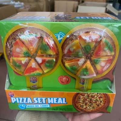 Kẹo Dẻo Hương Vị Hoa Quả Hình Chiếc Bánh Piza - Sét 20 Chiếc