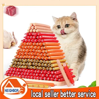 50pcs,100pcs Xúc xích cho chó cưng 15g, Xúc xích cho mèo, Đồ ăn nhẹ cho thú cưng, Thức ăn cho chó mèo, Thức ăn ham
